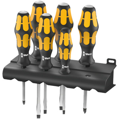 Wera 932/6 Schraubmeisselsatz  6-teilig + Rack