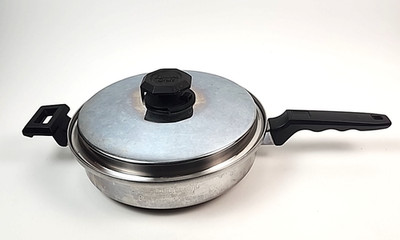 Kitchen Craft Multi-core 5 Ply Stainless Steel 10'' Skillet Saucepan With Lid Usa