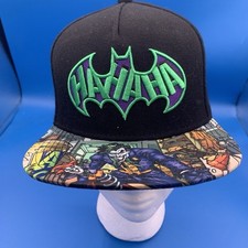 DC Comics Batman Snapback Hat Allover Sublimated Scenes Design Flat Bill