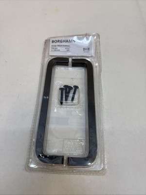 IKEA 2 Pc Set Borghamn Ikea 6-3/4'' Black Sqaure Handle Drawer Pulls 203.160.46