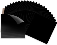 HTVRONT Black HTV Heat Transfer Vinyl Bundle: 24 Pack 12"x12" Iron on Vinyl S...
