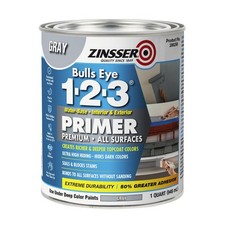 All Surface Primer Gray Quart - 1-2-3 Bulls Eye for Interior/Exterior Painting