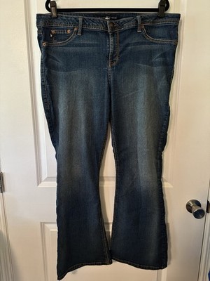 TORRID Source Of Wisdom Flare Blue Jeans Women Plus Size 20 Mid Rise
