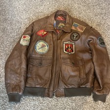 Vintage Wilson  adventure bound leather jacke...