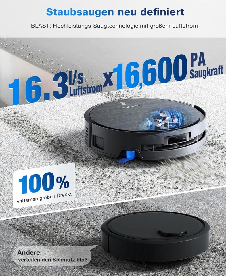 Ecovacs Deebot X9 Pro Omni Robot Saugroboter mit Wischfunktion Neu & OVP - Bild 4 von 4