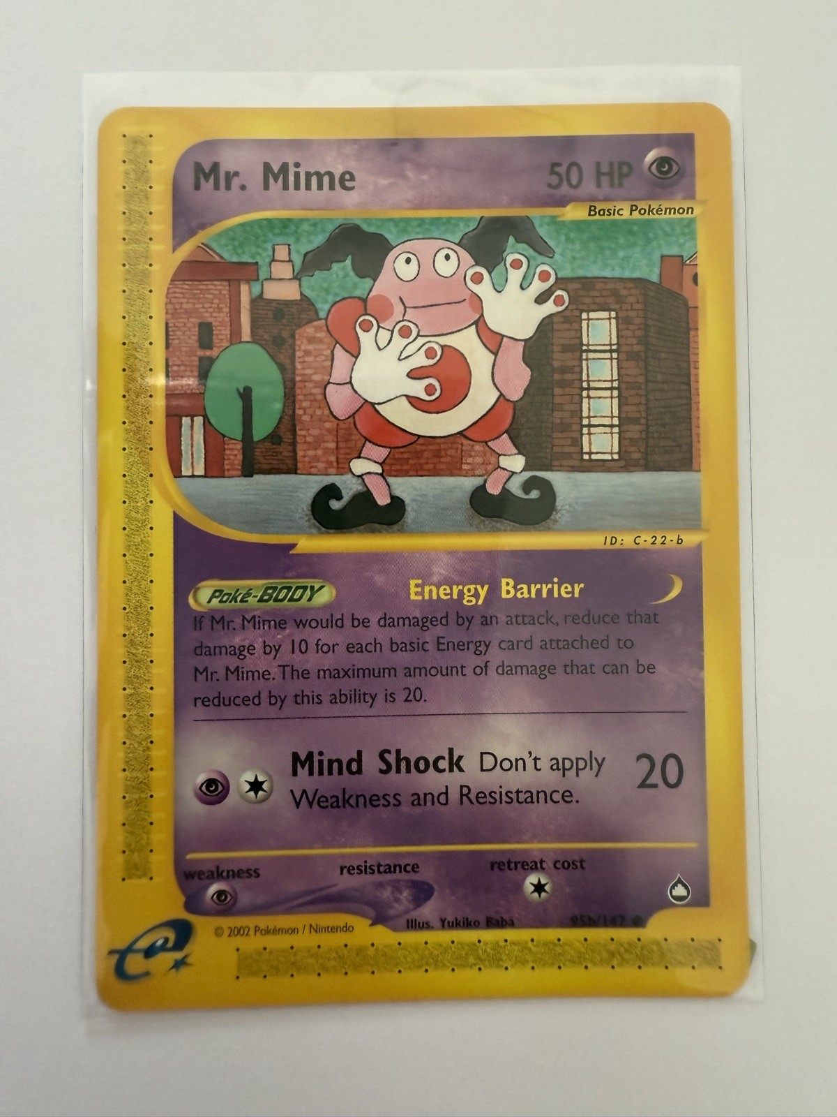 Pokémon TCG Mr. Mime Aquapolis 95b/147 Regular Common MINT