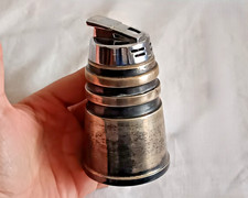 anni - '70 Accendino Agnus Electronic da Scrivania Space Age in Argento Lighter