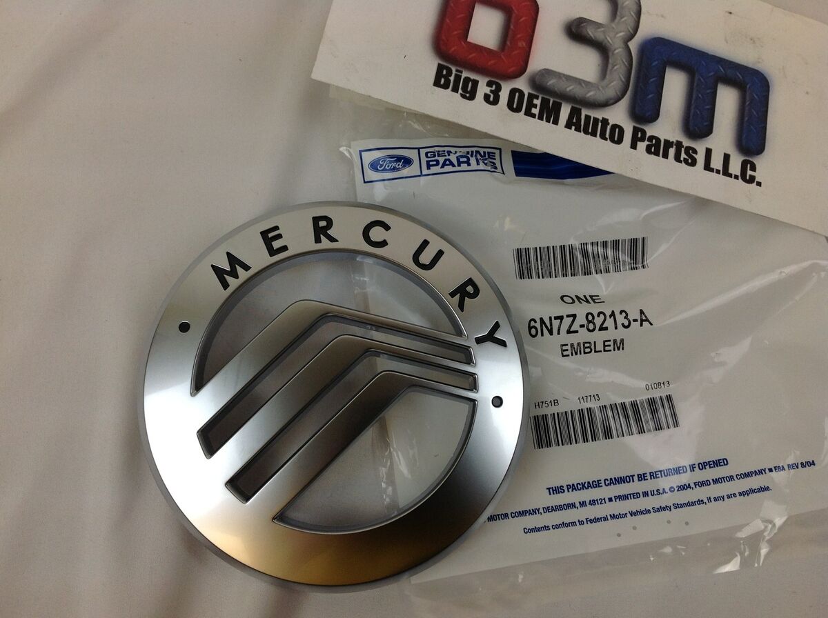 2006-2009 Mercury Milan Front Flying M Grille Chrome Emblem 2006-2009 Mercury Milan Front Flying M Grille Chrome Emblem
