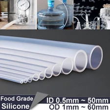Food Grade Silicone Tube ID 1mm~50mm Hose Clear Soft Rubber High Temp Resistance