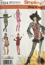 Simplicity 2324 Women  s Halloween Costume Dress Pattern Size XS-XL Uncut