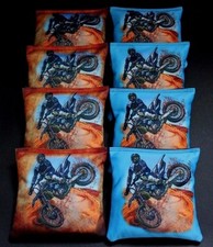 OFF ROAD DIRT MOTOR CROSS BIKE RACER 8 ACA Regulation Cornhole Bean Bags B210