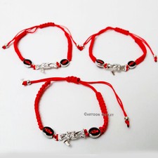 Pulsera 3 Piezas La Santa Muerte Pulsera Roja Amuleto Santa Muerte Cuerda Roja Amuleto