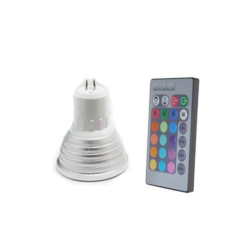 3W RGB LED Spotlight Bulb E27 GU10 GU5.3 MR16 85-265V 12V Remote Control Lamp BC - Picture 14 of 15