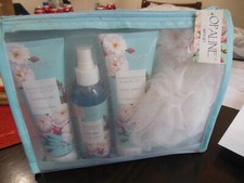 Opaline Bath Set  Shower Gel / Body Mist / Body Lotion /Luffa  Free Shipping