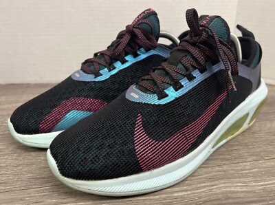 Nike Women's Air Max low Fly Running Shoes Black Multi-Color AT2505-001 Size 10