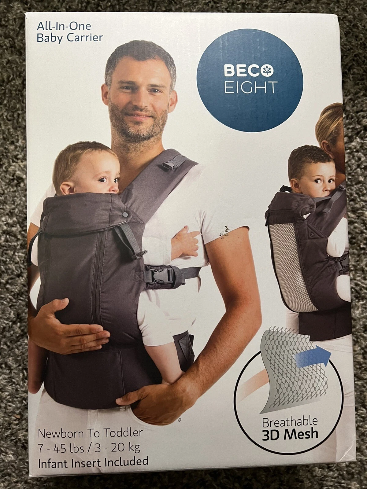 Beco Eight All- In- One Baby Carrier - Newborn to Toddler