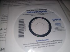 Epson R2000 Driver Installation CD and paper user manual for Windows 7
