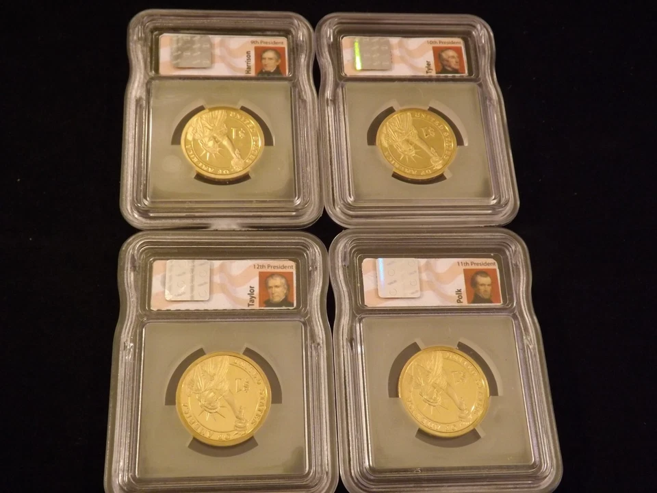 2009 -S Presidents 4 Coin Set Flag Label ICG PR 70 DCAM - Image 2 of 2