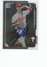 BAILEY FALTER Autographed Signed 2015 Bowman Chrome ROOKIE card Phillies COA