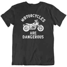 Motorbike Biker Motorcycles Are Dangerous Retro T Shirt Tee Gift New