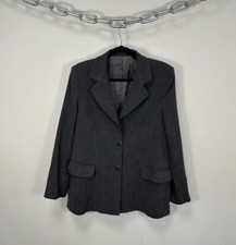 Vintage Valentino Men's Gray Luxury Blazer Jacket
