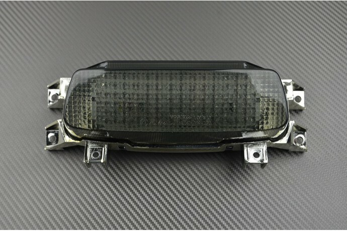 Feu stop LED noir fumé et clignotants pour Suzuki GSX-R 1100, look teinté et moderne