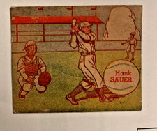 1949 R302-2 M.P. & Co. #113 George Sauer.Cincinnati Reds