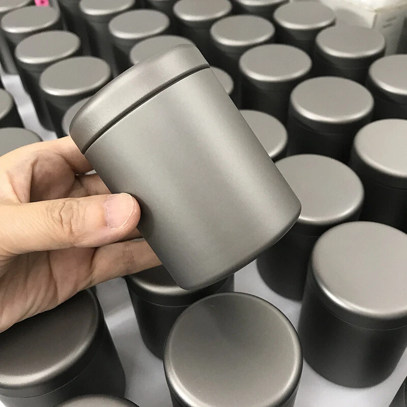 Titanium Airtight Tea Canister Suger Coffee Storage Jar Outdoor Travel Container