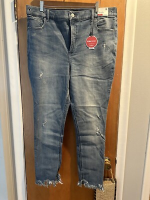 Express Denim Perfect Ankle Legging Super High Rise Jean 