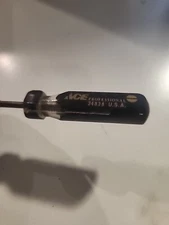 Vintage ACE Hardware Professional Flat Head 5" Long Screwdriver USA 24834
