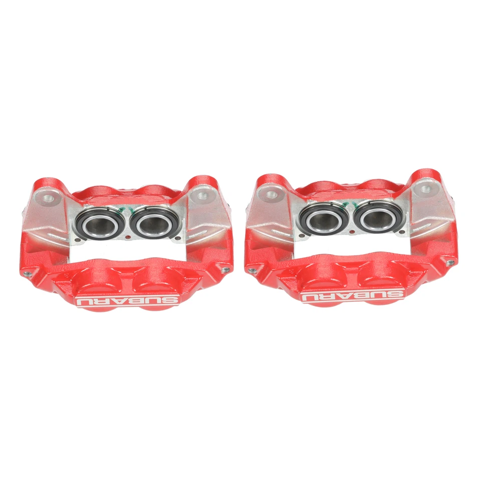 Juego de pinzas de freno delanteras L & R Subaru Impreza WRX 2006-2007 ROJO FABRICANTE DE EQUIPOS ORIGINALES NUEVO Foto 2 de 4