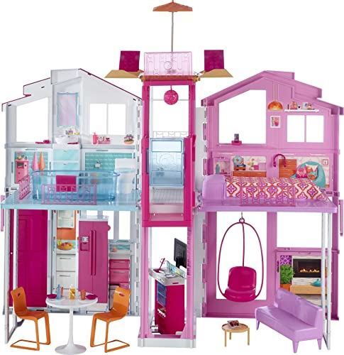 Barbie 3-Story House with Pop-Up Umbrella 887961272079| eBay