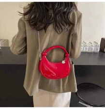 Handheld Bag Women Spring Autumn Chain Crossbody Bag Zipper Shoulder Bag