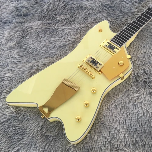 Fast Ship Jupiter Thunderbird Electric Guitar Bo Diddley Billy Gold Parts CHG