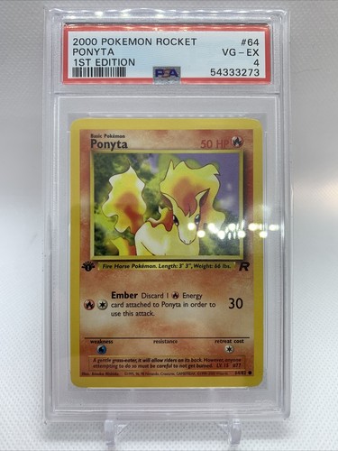 Ponyta (1st Edition) graded PSA 4 for sale on eBay
