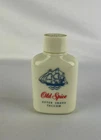 Vintage Milk Glass Old Spice After Shave Talcum Travel  Size Bottle 1 3/8 oz