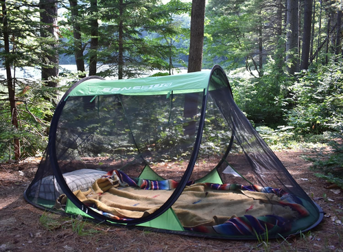 Instant Pop up Screen Tent for Camping, Noseeum Netting Has Finer Mesh than a Mo - Picture 5 of 12
