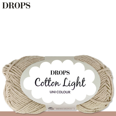Drops 50 g Cotton Light Baumwollgarngemisch Wolle Garn Stricken Häkeln 41 Farben