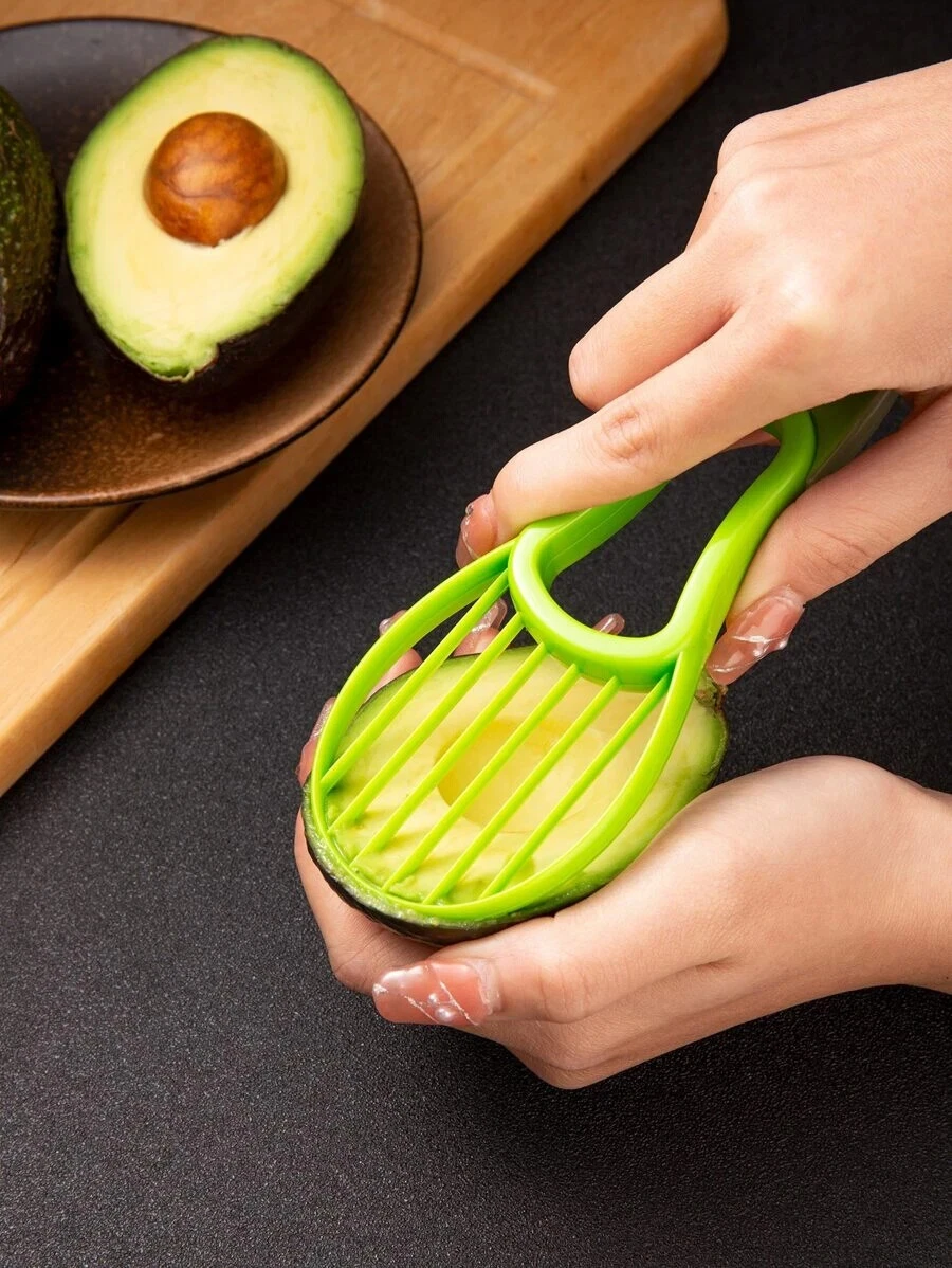 3 in 1 avocado slicer Shea Corer Butter Avocado Peeler Knife Pulp Separator