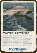 1964 EVINRUDE SWEET-16 BOAT w/ Starflite Vntg-Look DECORATIVE REPLICA METAL SIGN