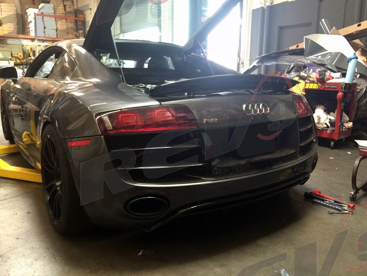 REV9 FITS 09-15 AUDI R8 5.2L V10 X-PIPE 3" STAINLESS CATBACK EXHAUST SYSTEM SET