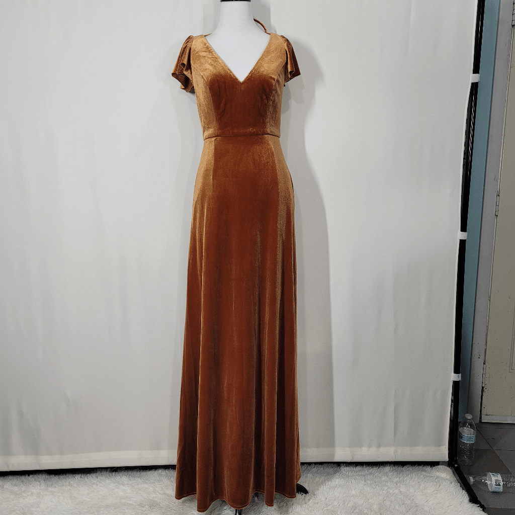 what color shoes do you wear with rose gold dress Vintage 90s Dark Floral Burnout Velvet Maxi Dress main image 0