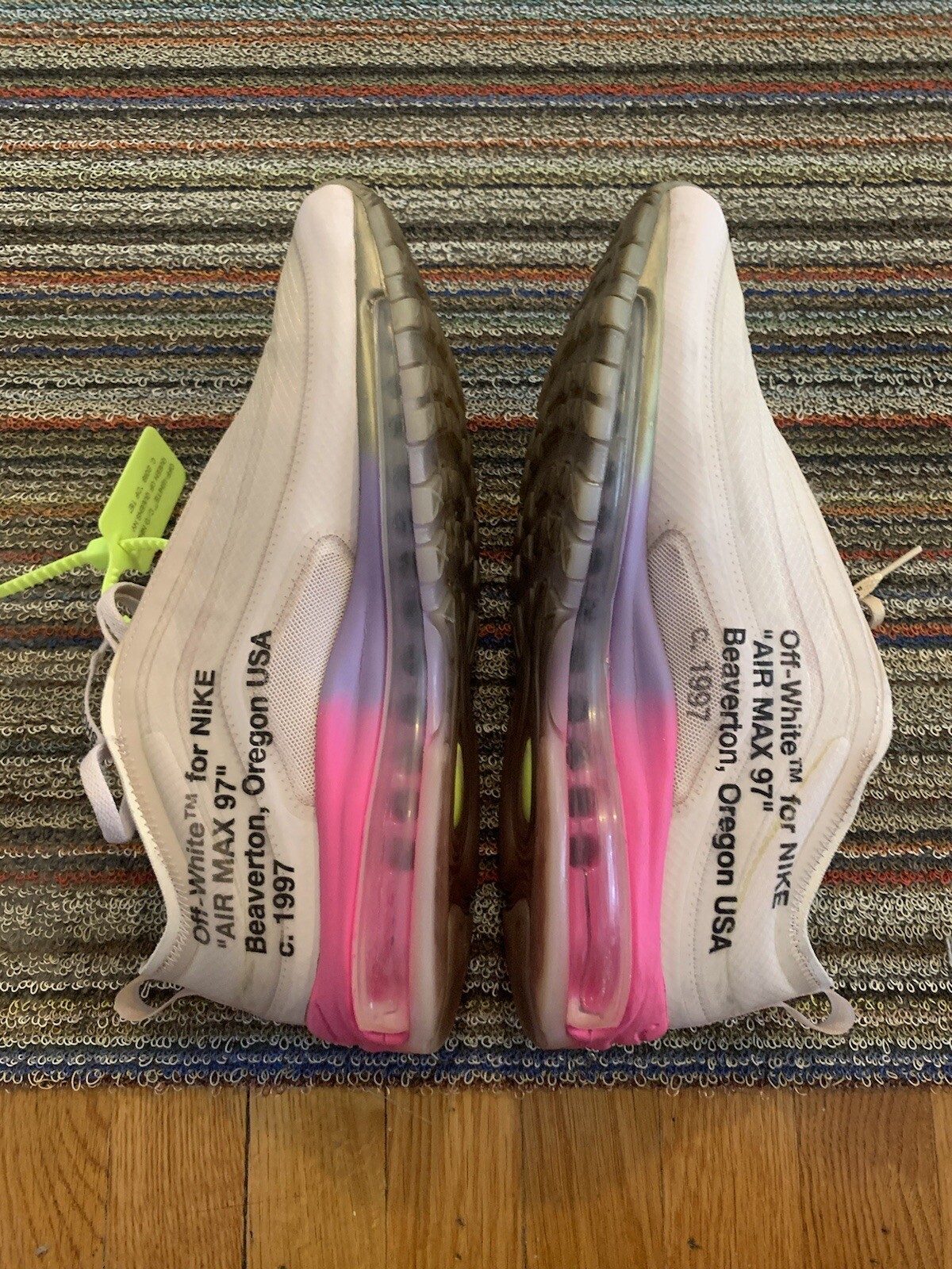 OFF WHITE X NIKE Taglia 9 5 Nike Air Max 97 OG x Serena Williams x BIANCO SPORCO Queen 2018