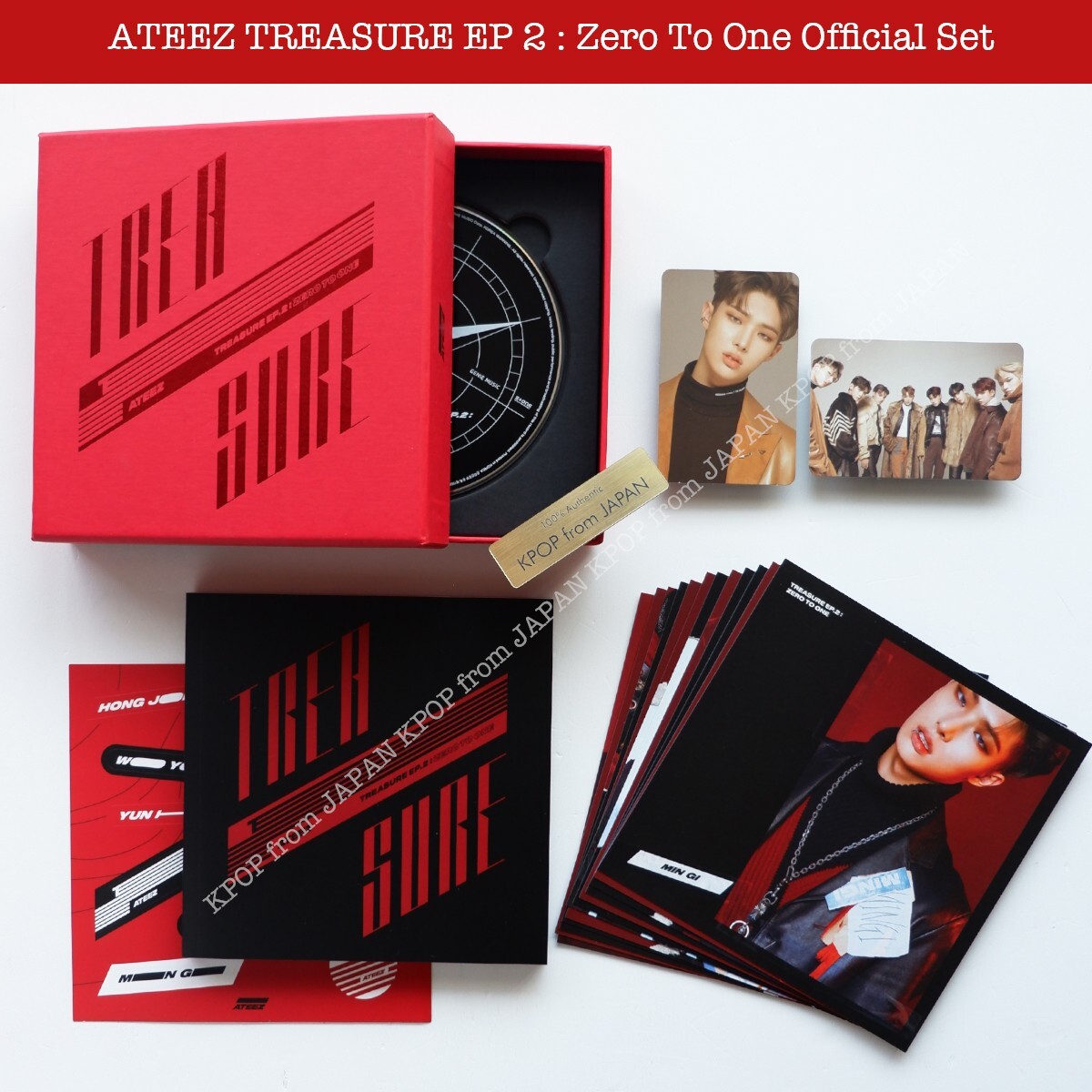 K-POP・アジア ATEEZ/Treasure EP.2: Zero To One MINGI ATEEZ TREASURE EP 2 : Zero To One Official Album Photocard
