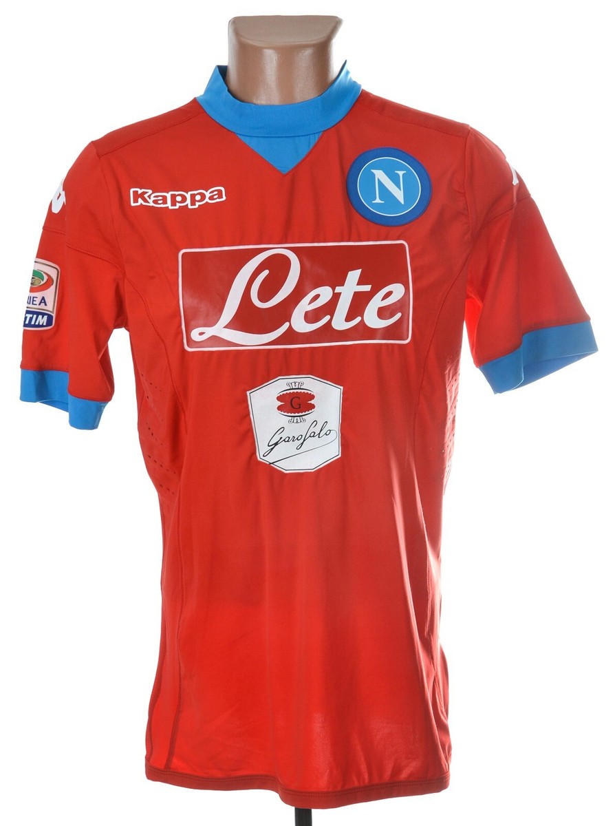 SSC NAPOLI ITALY 2015/2016 THIRD FOOTBALL SHIRT KAPPA SIZE M ADULT