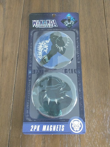 Marvel Wakanda Forever Black Panther 4" Magnet Lila Grau Paket 2 Neu - Bild 1 von 3