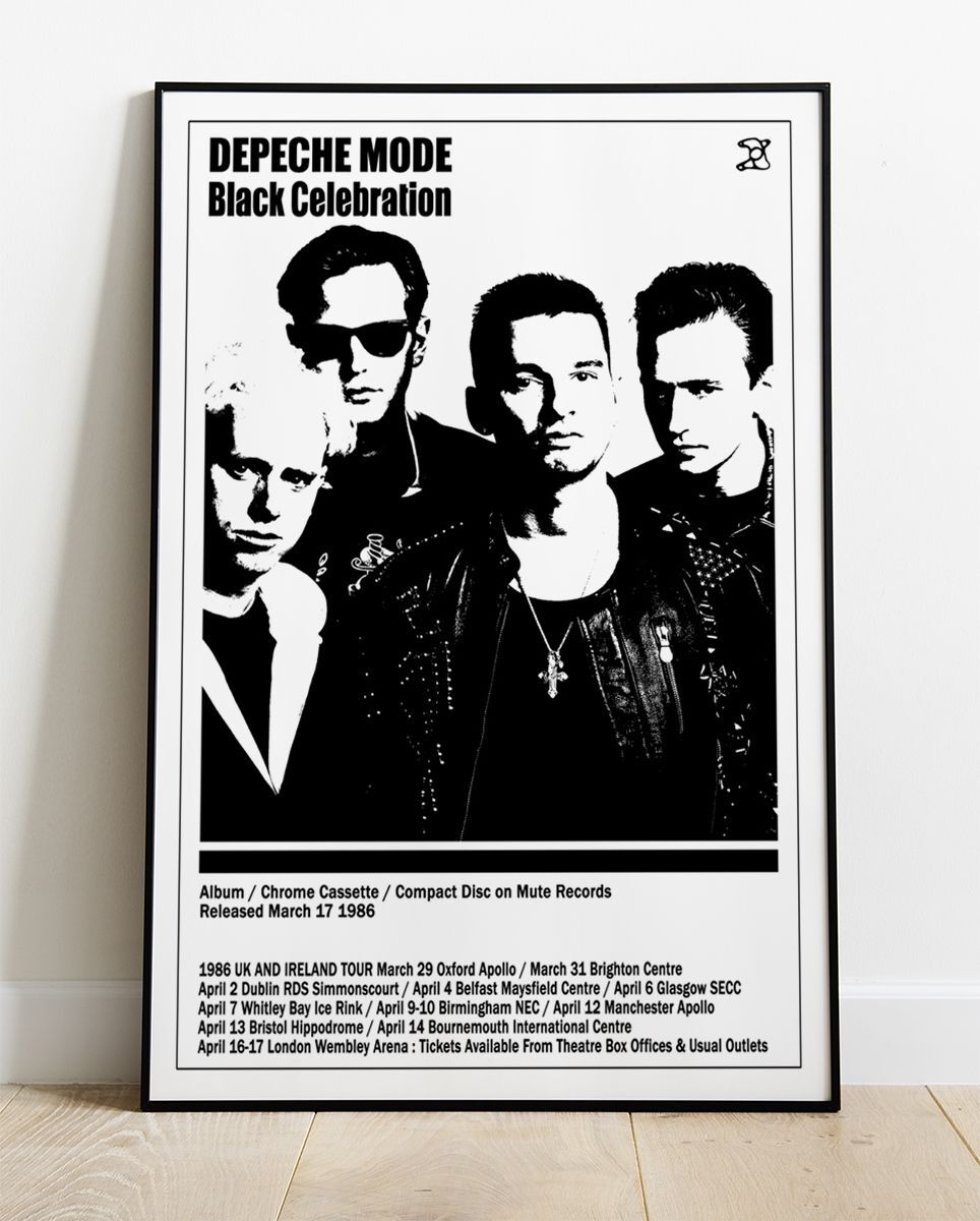 Depeche Mode Black Celebration Tour Poster - Live #380 | eBay UK