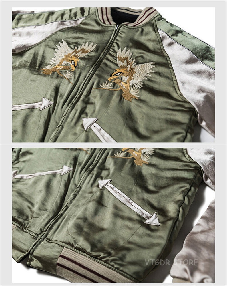 ジャケット・アウター WearHouse / Souvenir Jacket Reversible Japan Sukajan Reversible Souvenir Jacket Embroidered Men Short
