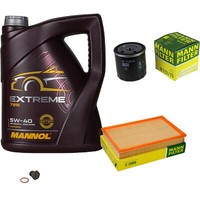Mann Inspektionspaket 5 L Mannol Extreme 5W-40 FüR Opel Calibra A 2.5I V6 2.0I