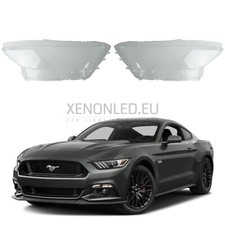 Mustang Headlights Lens Cover Pair (L+R) fit for FORD Mustang 2014-2017 + Manual